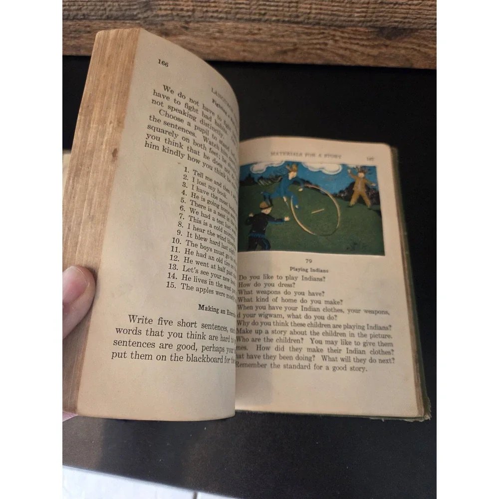 vintage hardcover textbook titled 